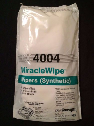 Texwipe tx4004 mirclewipe 4&#034; x 4&#034; nylon cleanroom wipers for sale