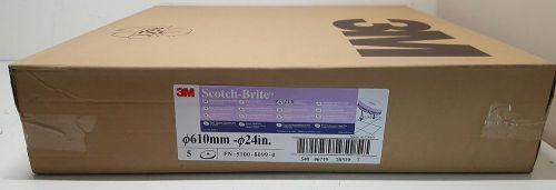 New 3M Scotch Brite Purple Diamond Floor Pads Plus 24&#034;  CASE OF 5