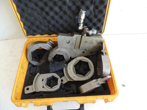 Torq-lite iu-7xl hydraulic torque wrench with 6 cassettes links iu7xl for sale