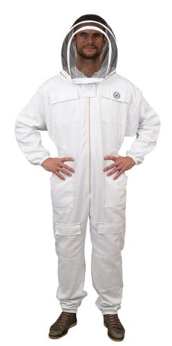 Humble Bee 411-XXL Polycotton Beekeeping Suit with Fencing Veil