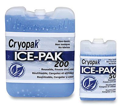 7-1/2&#034; x 5-3/4&#034; x 1-1/2&#034; hard ice pack - 32 oz.  (24 cold packs) for sale