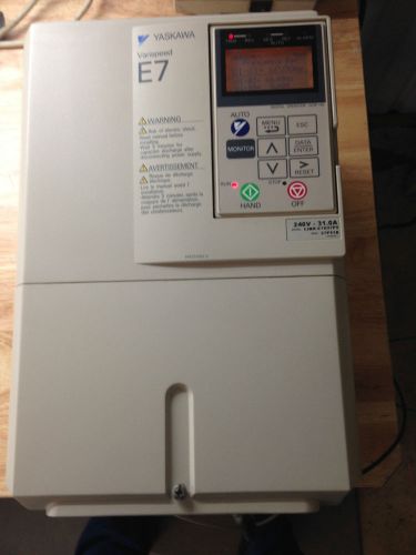 10hp yaskawa ac drive cimr-e7u27p5 230vac (can be used as phase converter) for sale