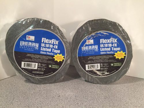 2 Rolls Berry Corp HVAC FlexFix UL181B-FX Listed Metallic Tape-@ 2&#034; x 120ft(D48)