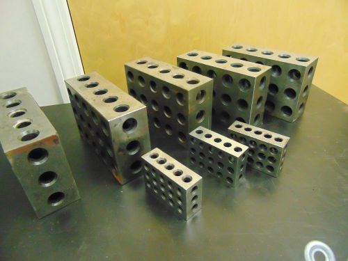 Lot of 8 Set-Up Blocks - 5x of 2&#034; x 4&#034; x 6&#034; &amp; 3X of 1&#034; x 2&#034; x 3&#034; - FU17