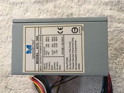 Manhattan Power Supply ATX-300 , 300 watt used