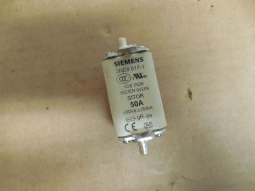 NEW SIEMENS SITOR FUSE 3NE8 017-1 50A A AMP 690Vac 3NE80171