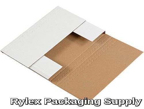 50  11 1/8 x 8 3/4 x 4&#034; White Multi-Depth Corrugated Bookfold