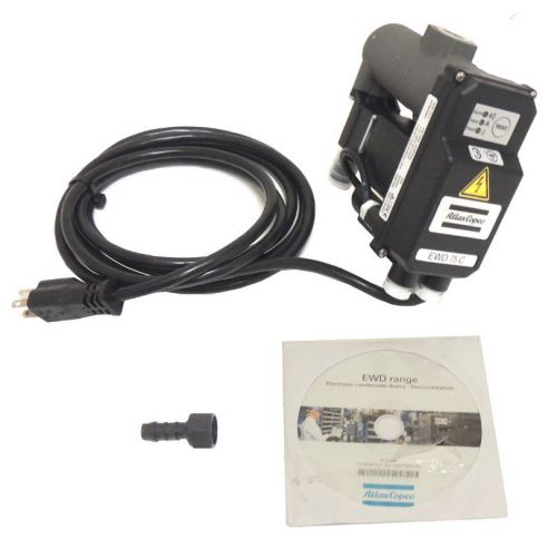 NEW Atlas Copco EWD-75C Zero Loss Electronic Condensate Drain Valve &amp; Software