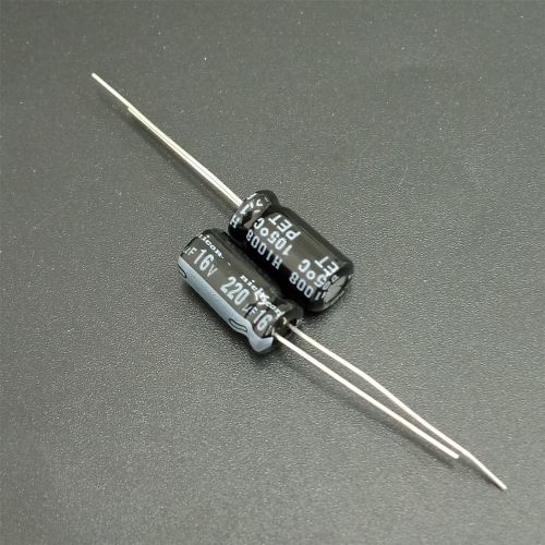 10pcs 220uF 16V220UF 6.3x12.5mm Nichicon VZ wide temperature range Capacitor