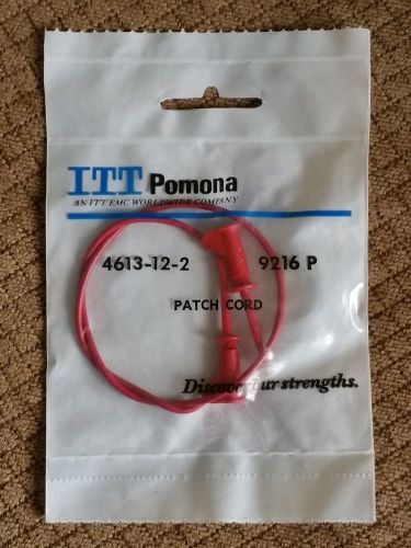 ITT Pomona 4613-12-2 MicroGrabber Patch Cord Qty 1