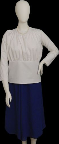 White Wood Plus Size Full Length Female Mannequin USED Local Pickup