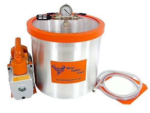 BestValueVacs 5 Gallon Vacuum Chamber Kit to Degass Urethanes, Silicones,