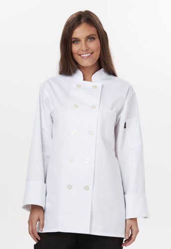 White dickies women&#039;s executive chef coat dc414 wht for sale