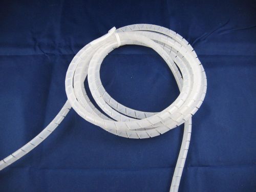 10ft - 3/8&#034; polyethylene spiral wrap, clear for sale