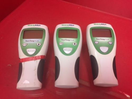 WELCH ALLYN SURE TEMP PLUS 690 THERMOMETERS LOT OF 3