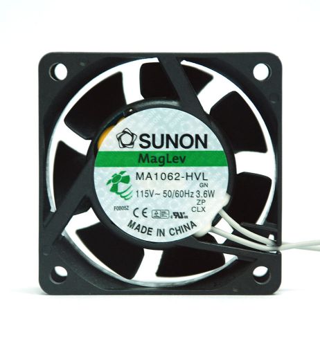 50pc SUNON AC Fan MagLev MA1062-HVL GN AC115V 50/60Hz 3.6W 60x60x25mm UL 6x6cm