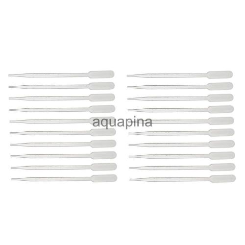 20x 5ml Lab Graduated Pipettes Dropper Polyethylene for Experiment Medical