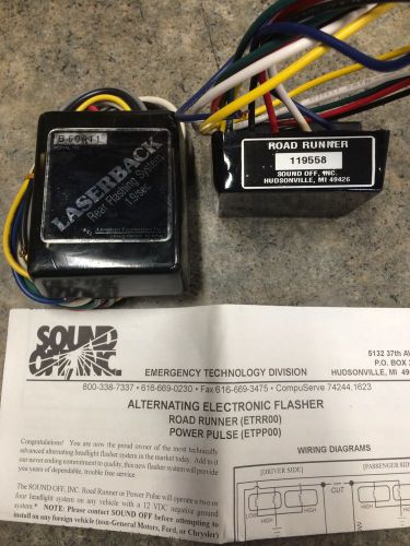 NEW Sound Off Roadrunner Alternating Flasher And Laserback Rear Flasher