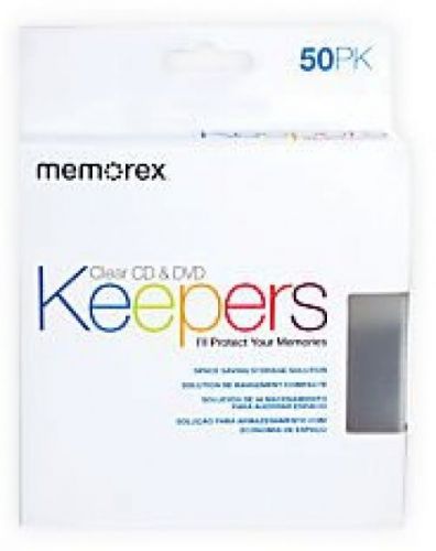 Memorex(R) CD DVD Keepers, Clear, Pack Of 50