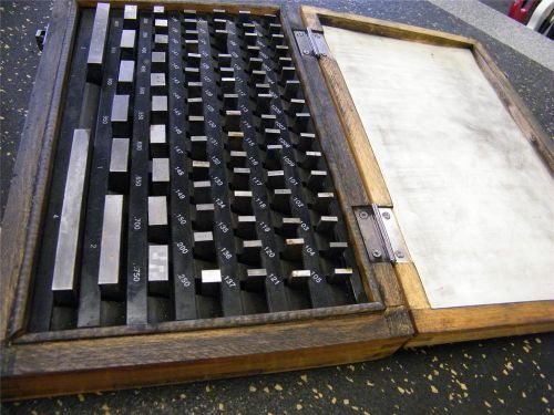 80 Pc Rectangular Steel Gage Block from .050 to 4&#034; Set in case
