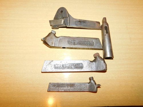 Vintage Metal Lathe Tool Holders Armstrong and two others with Lantern adapter