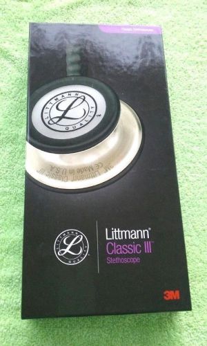 New 3M Littmann Classic III Stethoscope, Black Chestpiece, 27 inch, 5803
