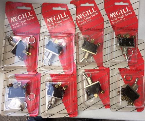 9 Mcgill On On Toggle Switch Double Pole Lot New In Package