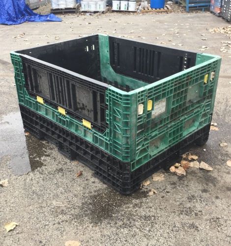 64x48x34 plastic knockdown gaylord shipping container bin for sale