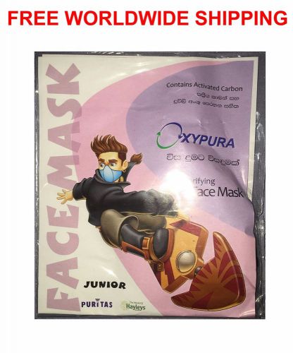 Oxypura puritas junior face mask designed for kids with activated carbon for sale
