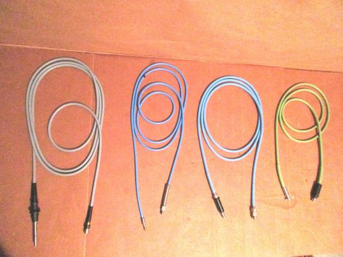 **lot of 4** fiber-optic light source flex cable, 125&#034;, 100&#039;&#039;, 95&#034;, 75&#034; long for sale