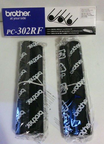 Genuine Brother PC302RF Thermal Ribbon 2 Refill Rolls NEW!