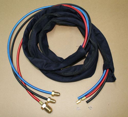 45v03r / 45v07r / 45v09r 12.5 ft braided tig welding hose combo + cover &amp; clamps for sale