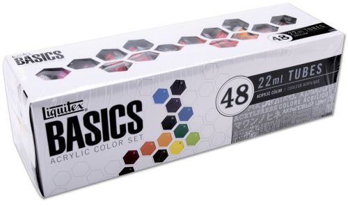 Liquitex BASICS Acrylic Paint 22ml 48/Pkg-Assorted Colors