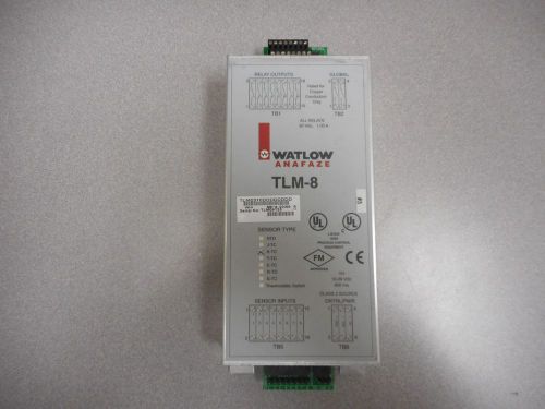 WATLOW TLM-8 TLME310DDDDDDDD ANAFAZE THERMAL TEMP. 8 CH LIMIT MONITOR