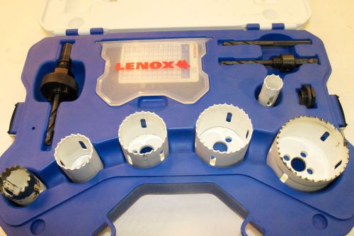 Lenox 30800 10 piece electrician&#039;s hole saw kit in case for sale