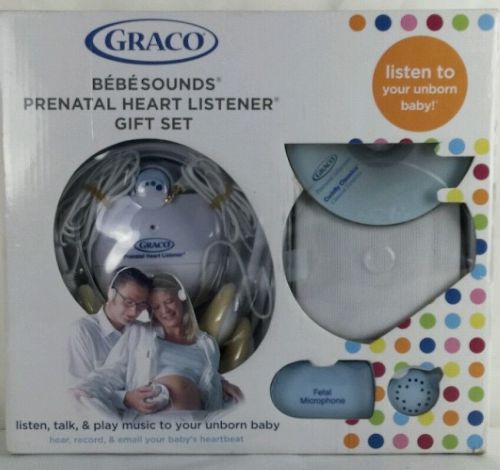 Graco BebeSounds Prenatal Heart Listener New Gift Set