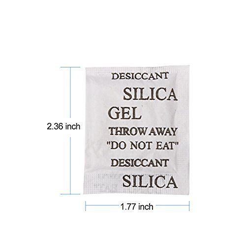 Ewing 5 gram silica gel pack desiccant (100 packets) dehumidifiers packets for sale