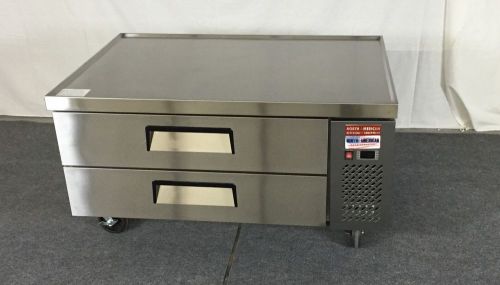 CHEF BASE 48&#034; Refrigerated Grill Stand 2  Equipment Table 4 Refrigerator Drawer