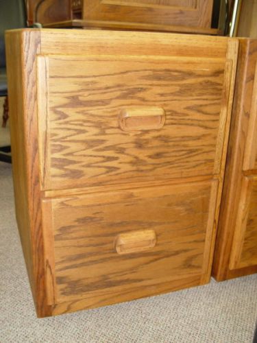1 oak 2 drawers vertical file cabinet for sale