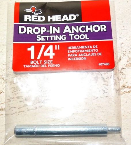 BRAND NEW! RED HEAD RT-114 DROP-IN ANCHOR SETTING TOOL 1/4&#034; BOLT SIZE RT114