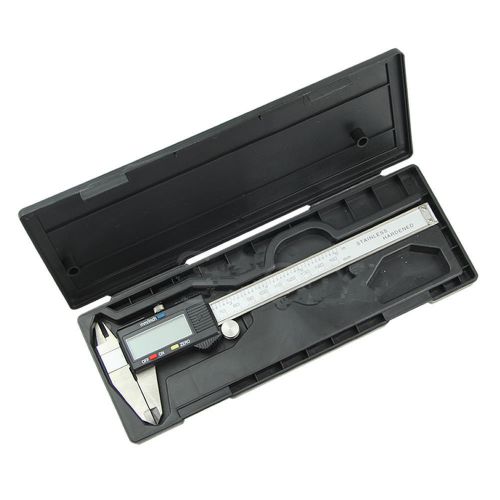 6 inch 150mm lcd digital vernier caliper gauge ruler stainless steel new ss for sale