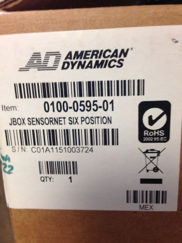 American Dynamics 0100–0595–001 J Box Sensornet Six Position