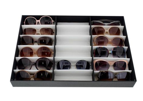 18 Slot Display Case - Glasses Rack Eyewear Eyeglasses Sunglasses Stand Storage