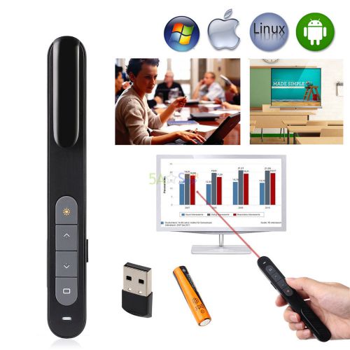 Wireless Presenter PPT Laser Pointer Remote Control USB Receiver For PC Laptop, US $50 – Picture 0