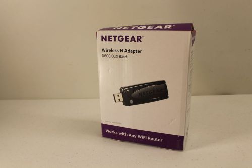 Netgear Wireless N Adapter N600 Dual Band New In Sealed Box