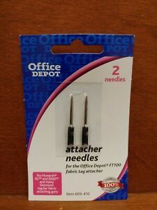 NEW Pack of 2 Office Depot Attacher Needles for Office Depot FT100 Tag Attacher