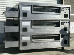 Middleby Marshall Triple PS570G Pizza Oven Conveyor Natural Gas 208V 1 Phase