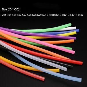 Silicone Rubber Hose Tubing Food Grade ID 2mm to 14mm, OD 4mm to 18mm, 16 Colors