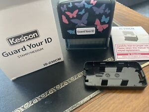 KESPON PLUS GUARD YOUR ID STAMP MEDIUM BUTTERFLIES