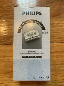 Philips LFH0005 Mini Cassette Tapes 10 Pack
